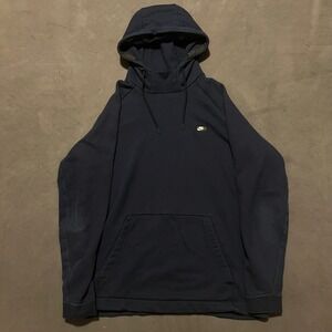 Nike Sportswear Modern Overhead‎ Hoodie Pullover Mens XL Sweatshirt Navy Blue